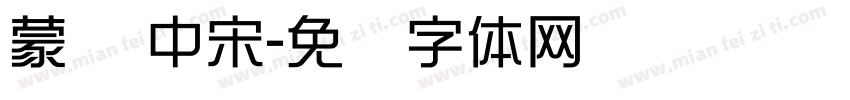 蒙纳 中宋字体转换